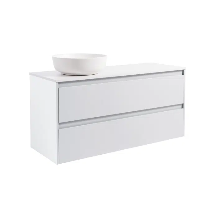 Luxor Vanity unit 120 with countertop washbasins