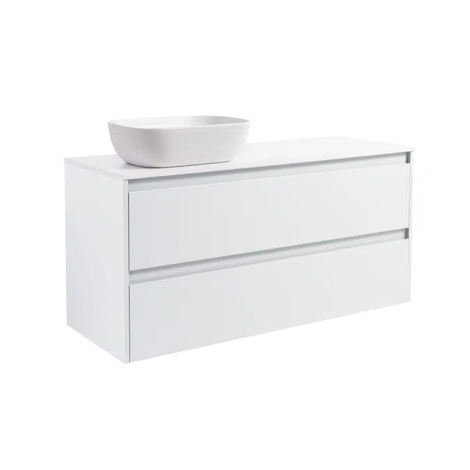 Luxor Vanity unit 120 with countertop washbasins