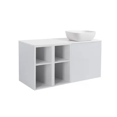 Immagine per Isella 120 (60+2x30) with 2 pcs open units and countertop washbasin