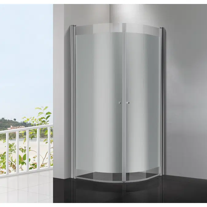 PictoShowerwall curved corner80x80