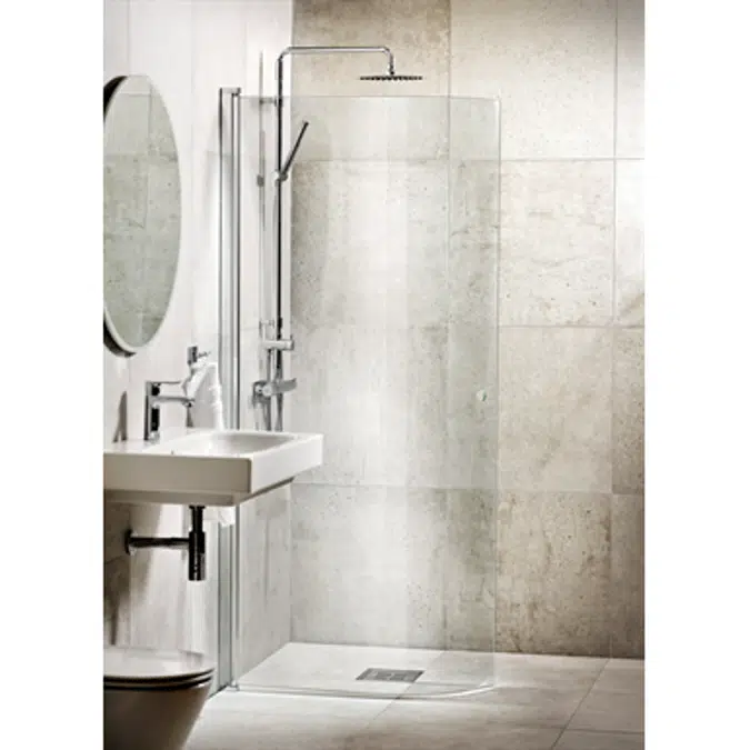 LussoShowerwall curved door80