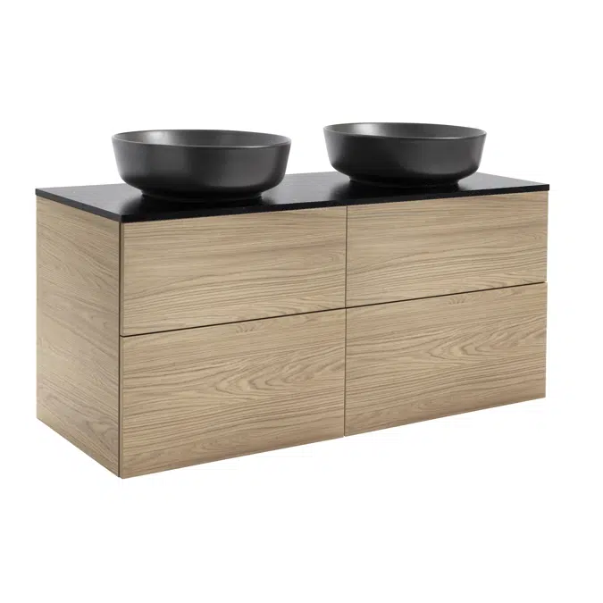 Isella Vanity unit 120 with 2 countertop washbasins