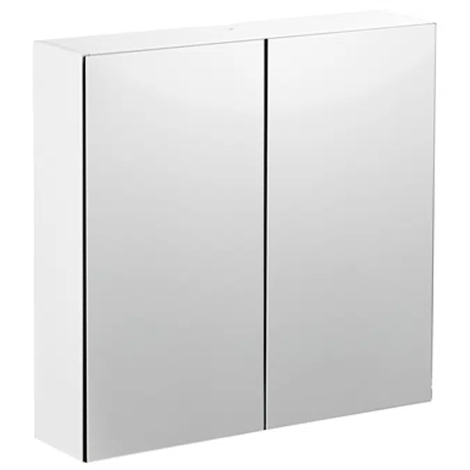 Basic Mirror cabinet, compact laminate