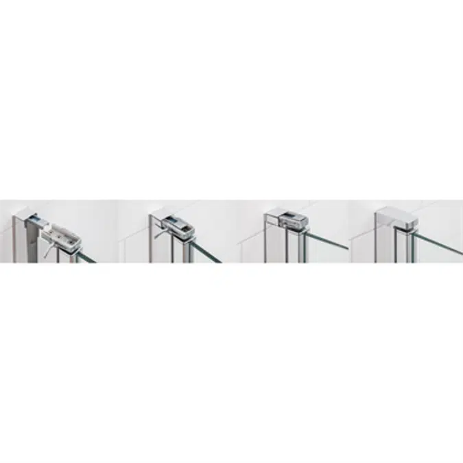 LussoBlack Showerwall straightcorner90x90