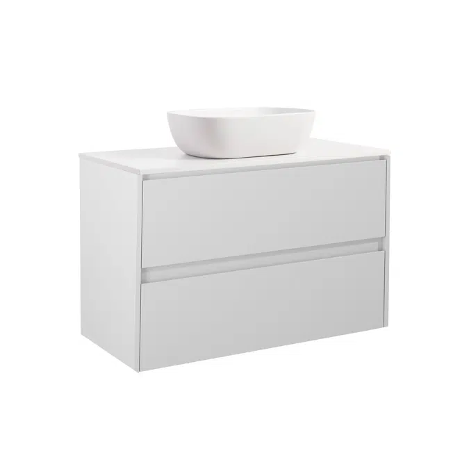 Luxor Vanity unit 90 with countertop washbasins