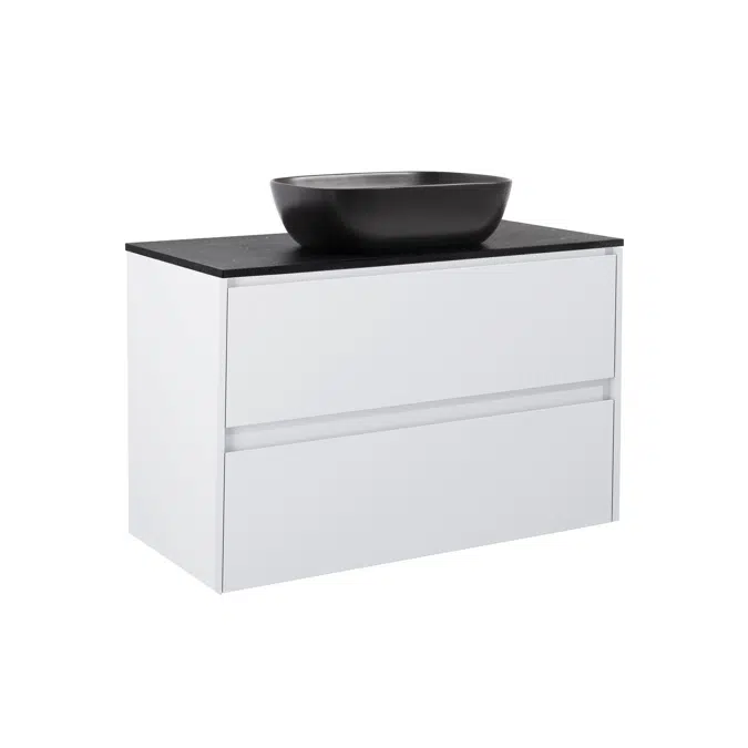 Luxor Vanity unit 90 with countertop washbasins