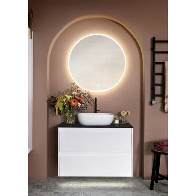 Image for Luxor Vanity unit 90 with countertop washbasins