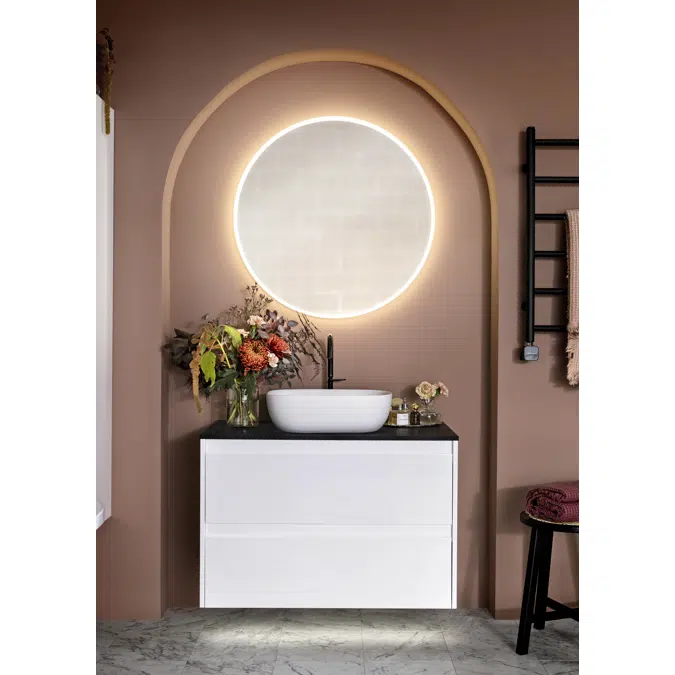 Luxor Vanity unit 90 with countertop washbasins