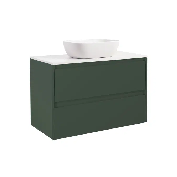 Luxor Vanity unit 90 with countertop washbasins