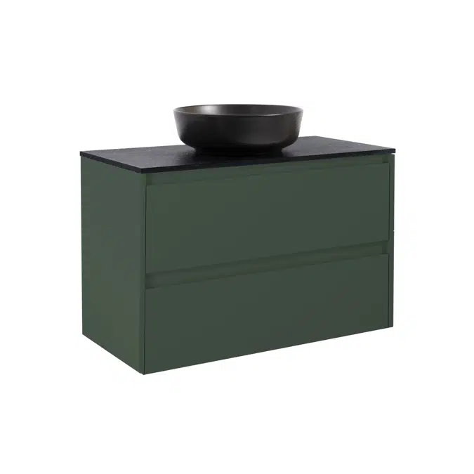 Luxor Vanity unit 90 with countertop washbasins