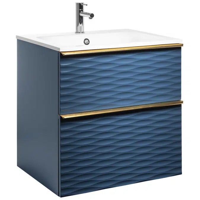 Isella Aqua Wave Vanity Unit with mineral composite washbasin
