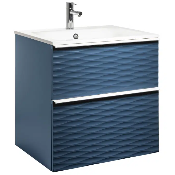 Isella Aqua Wave Vanity Unit with mineral composite washbasin