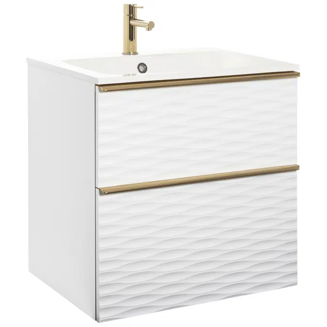 Isella Aqua Wave Vanity Unit with mineral composite washbasin