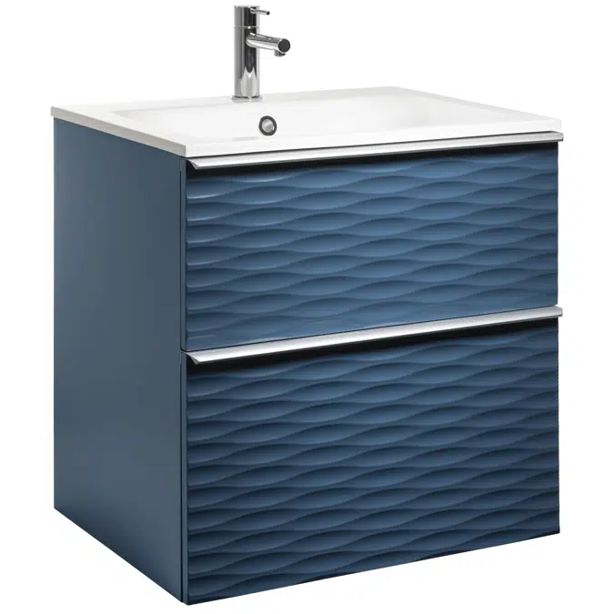 Isella Aqua Wave Vanity Unit with mineral composite washbasin