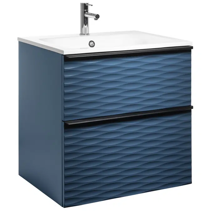 Isella Aqua Wave Vanity Unit with mineral composite washbasin