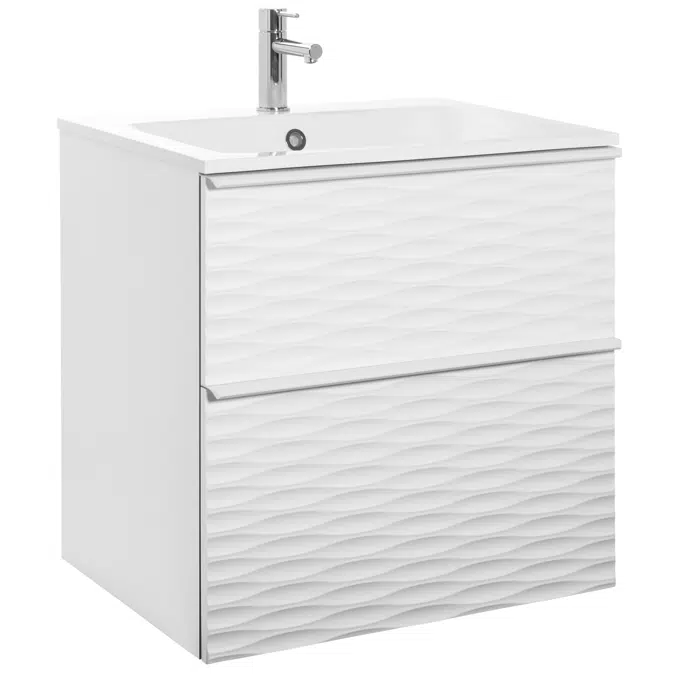Isella Aqua Wave Vanity Unit with mineral composite washbasin