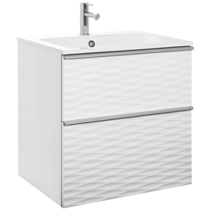 Isella Aqua Wave Vanity Unit with mineral composite washbasin