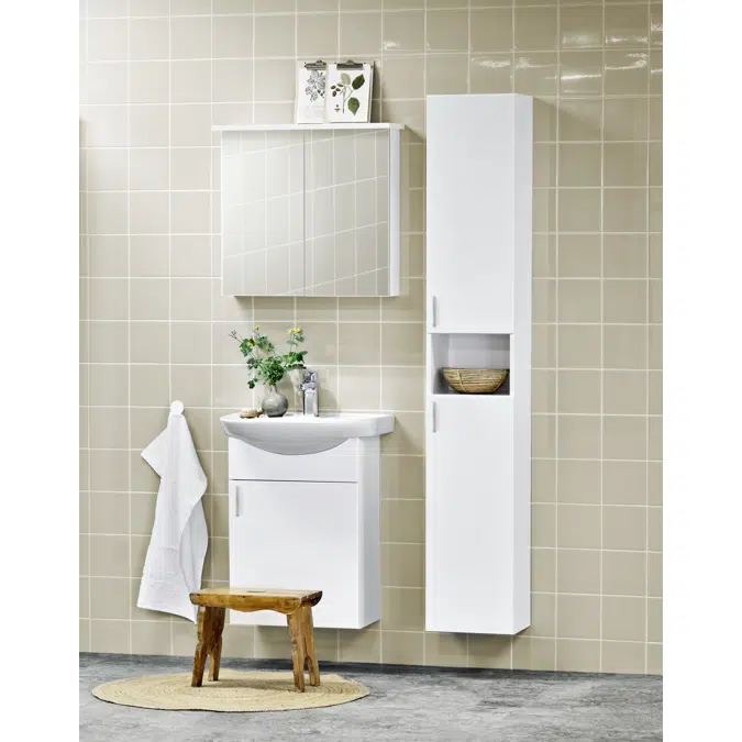 Basic Aqua tall cabinet