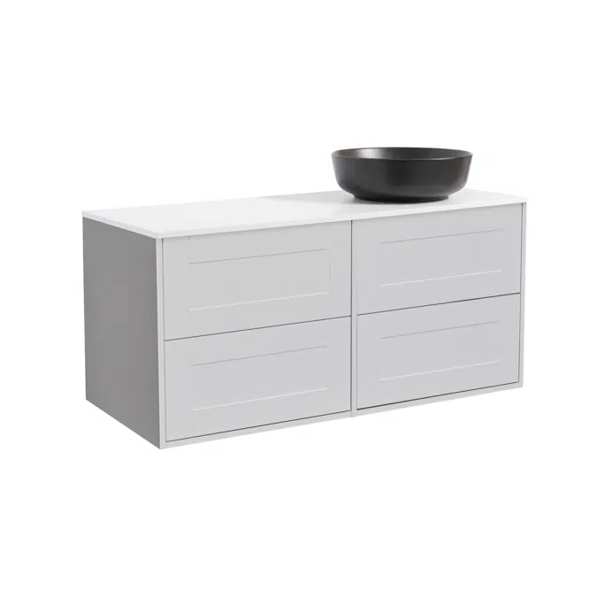 Gabriella Vanity unit 120 with countertop washbasin