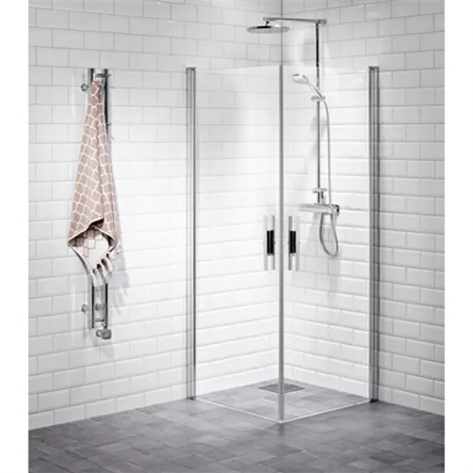 Lusso Duschväggar, raka duschhörn 70x90