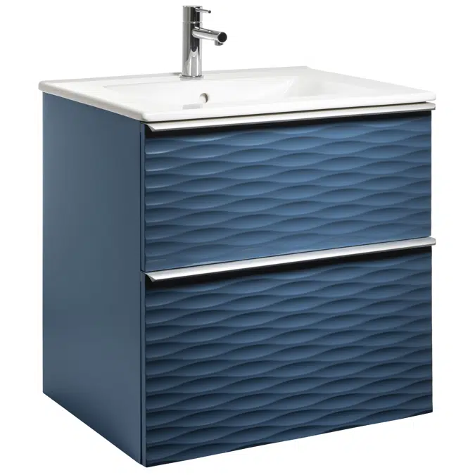 Isella Aqua Wave Vanity Unit with ceramic washbasin