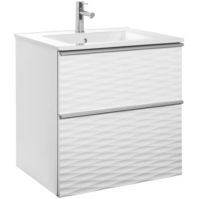 Isella Aqua Wave Vanity Unit with ceramic washbasin