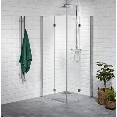 Image for Lusso Shower walls, straight folding doors 80x90 / 90x80