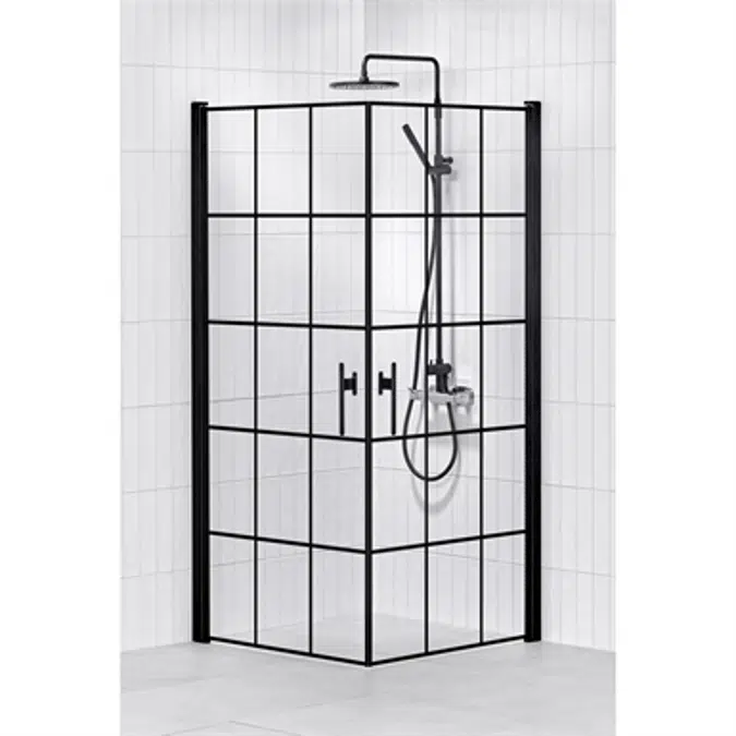 LussoChess Showerwall straight corner 80x80