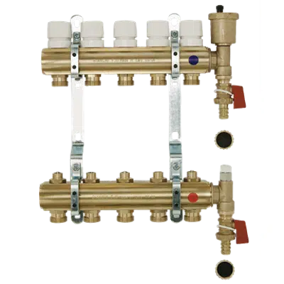 C332÷C3402 - UNDERFLOOR HEATING MANIFOLDS WITH LOCKSHIELD için görüntü