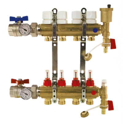 Image for C342A÷C3502A - UNDERFLOOR HEATING MANIFOLDS WITH FLOWMETERS