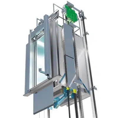afbeelding voor MonoSpace 700 for North America Mid to High RIse - Machine Room-less Traction Elevator