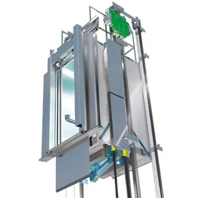 afbeelding voor MonoSpace 700 DX for North America Mid to High RIse - Machine Room-less Traction Elevator