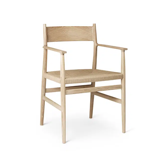ARV Armchair with solid backrest