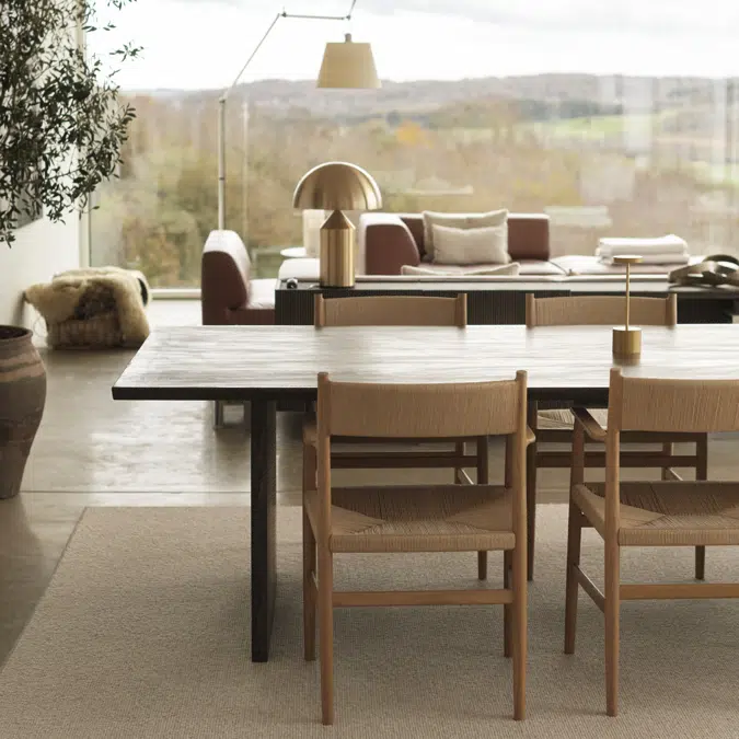 ARV Armchair with weaved backrest