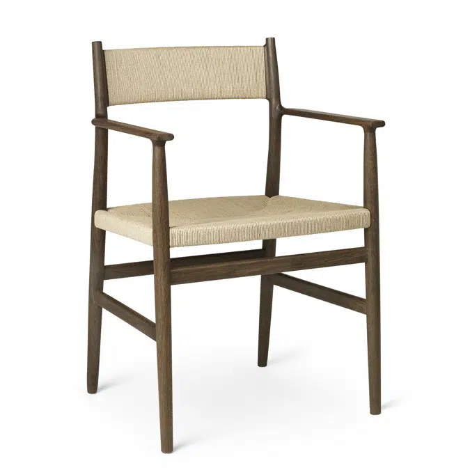 ARV Armchair with weaved backrest