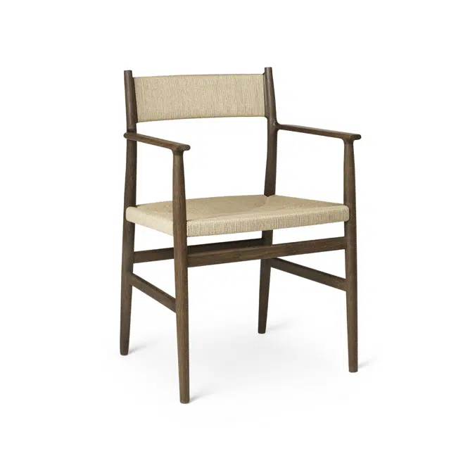ARV Armchair with weaved backrest