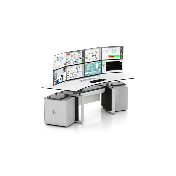 Console Advantis NG curve 1 operator sit&stand cabinets