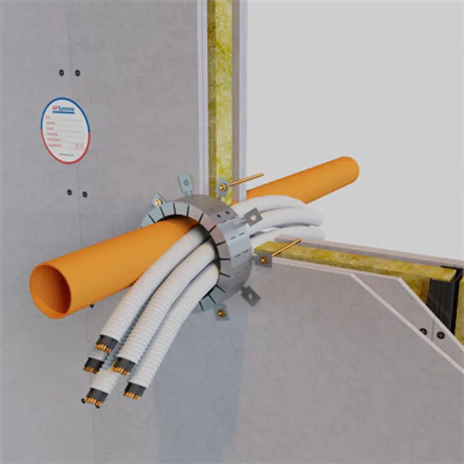 AF MULTICOLLAR Modular firestop collars for combustible