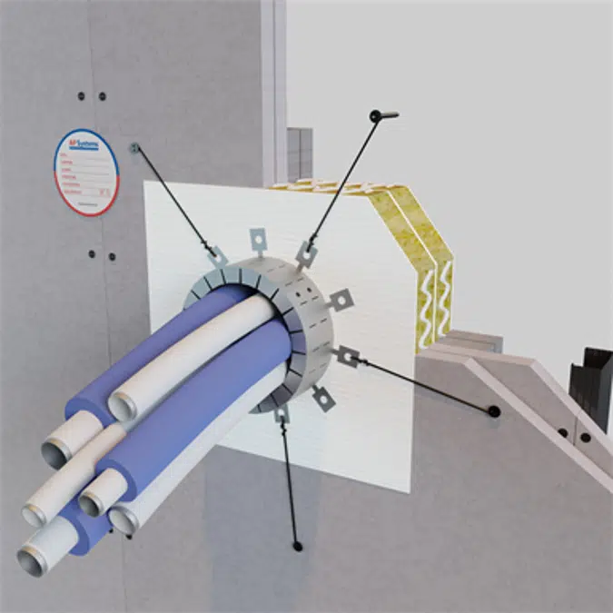 AF MULTICOLLAR Collarines cortafuegos en rollo para tuberías combustibles