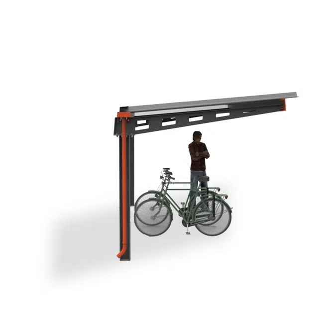 FalcoHoth Single-Sided Bicycle Shelter