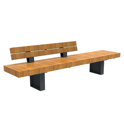 bilde for FalcoGlory Outdoor Bench with Partial Backrest