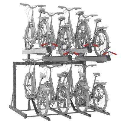 画像 FalcoLevel Premium+ single sided cycle rack