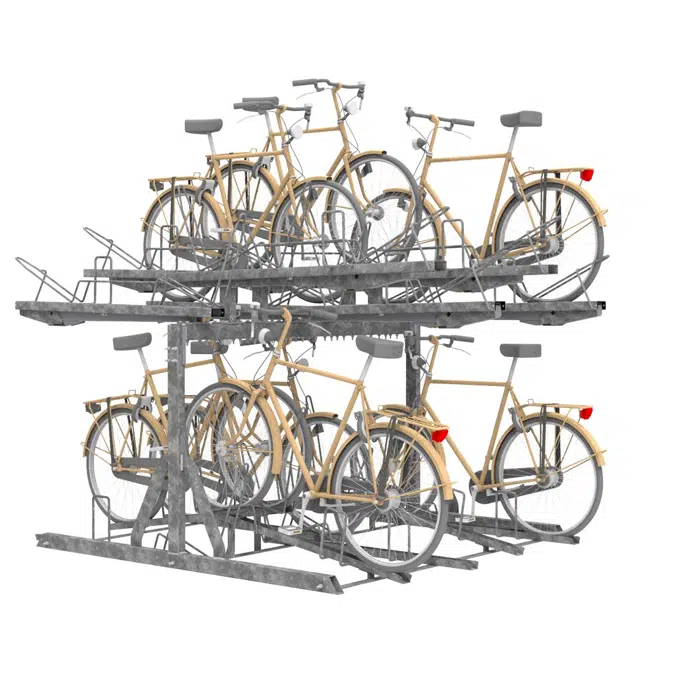 FalcoLevel Eco double sided cycle rack