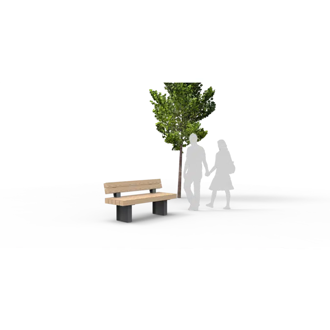 FalcoGlory Outdoor Bench with Backrest