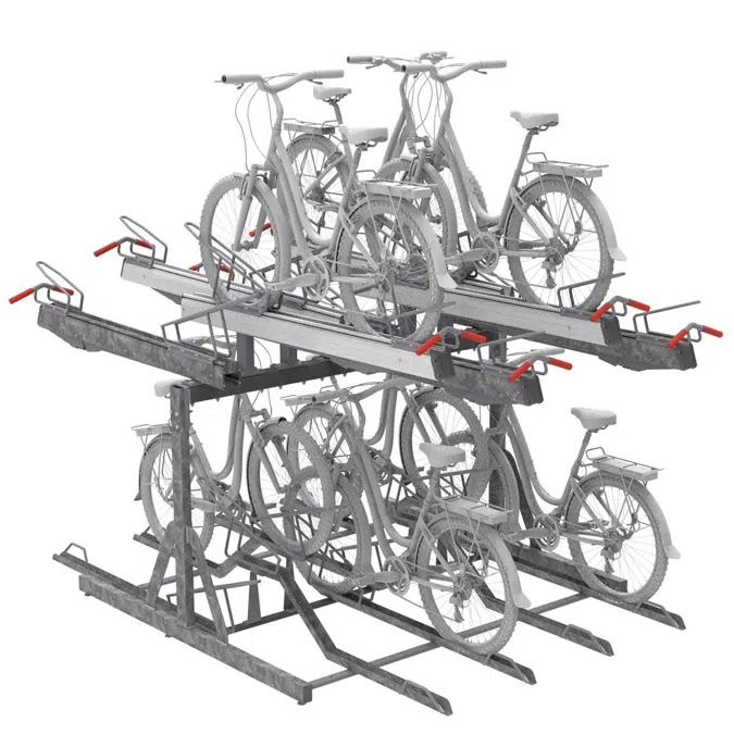 FalcoLevel Premium+ double sided cycle rack