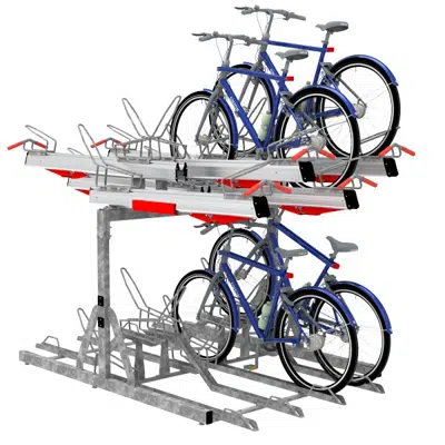 Image for FalcoLevel Premium+ double sided cycle rack