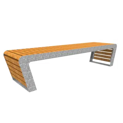 imagem para FalcoLinea outdoor bench (backless)