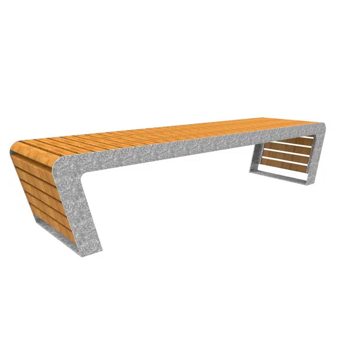 FalcoLinea outdoor bench (backless)