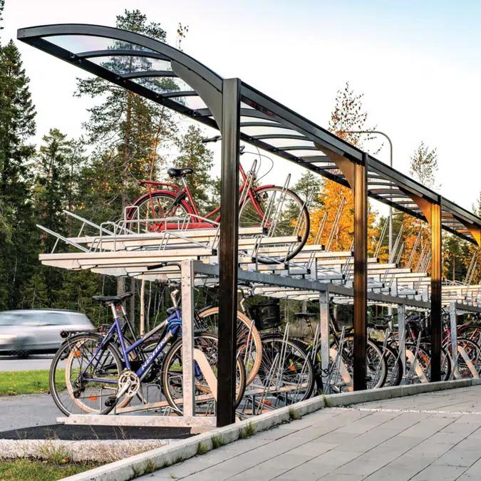 FalcoLevel Eco single sided cycle rack