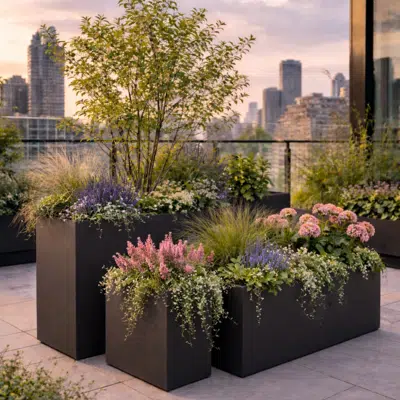 Image for Fresco Customizable Rectangular Planter